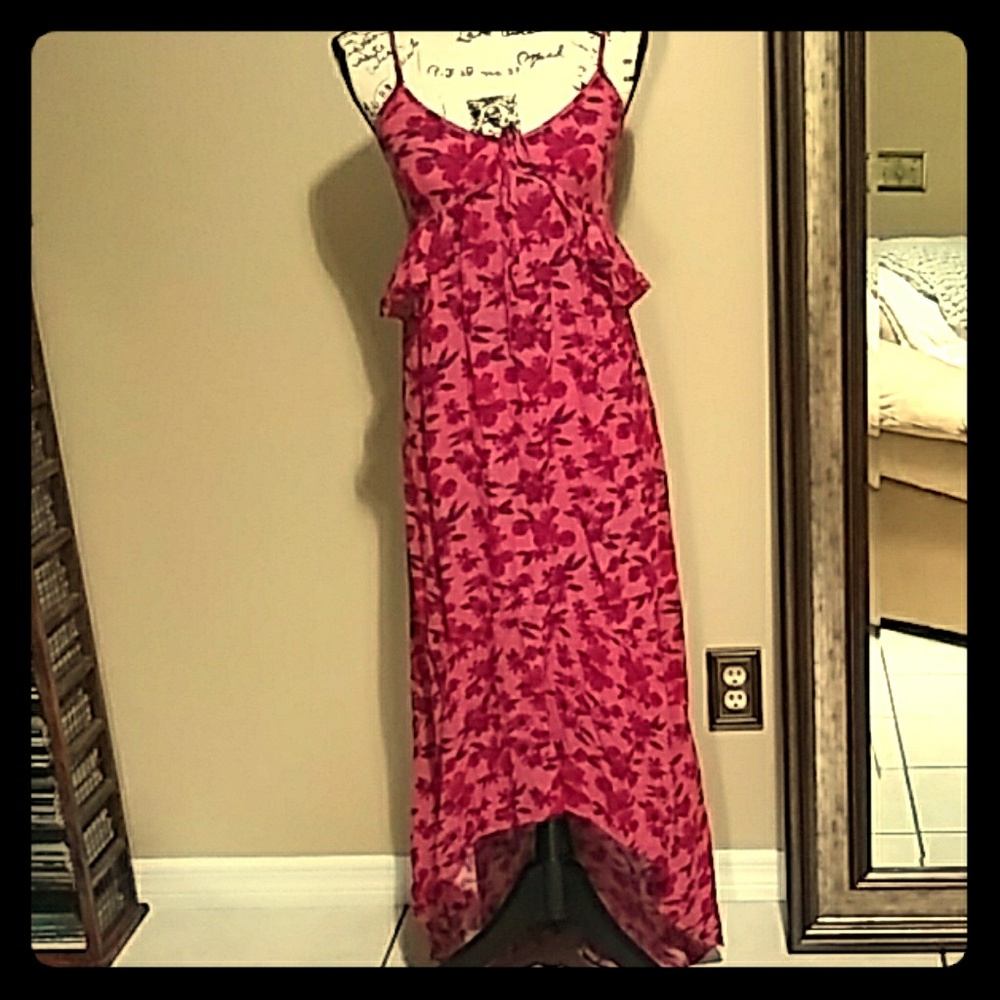 American Eagle high low maxi dress